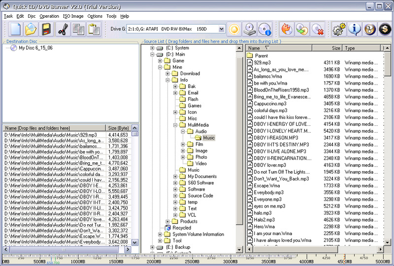 Quick CD/DVD Burner Screenshot